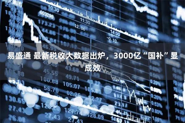 易盛通 最新税收大数据出炉，3000亿“国补”显成效