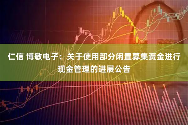仁信 博敏电子：关于使用部分闲置募集资金进行现金管理的进展公告
